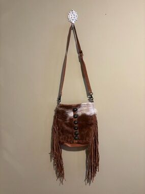 Myra Bag Flouncy Leather Fringe Crossbody Purse
